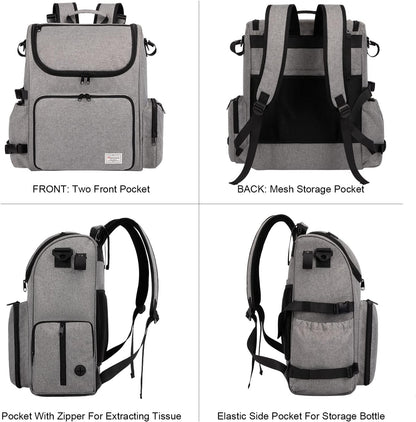 Modoker Dog Travel Bag Backpack, Airline Approved Pet Accessories Organizer for Dog and Cat with