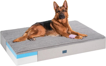Veehoo Orthopedic Memory Foam Dog Bed, 7 Inch Thick Extra Large XXL Dog Bed for Senior Dogs with
