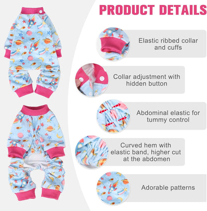 BEAUTYZOO Dog Pajamas Small Sized Dog, Summer Doggie Pajamas for Boy Girl, Soft Strechy Cotton