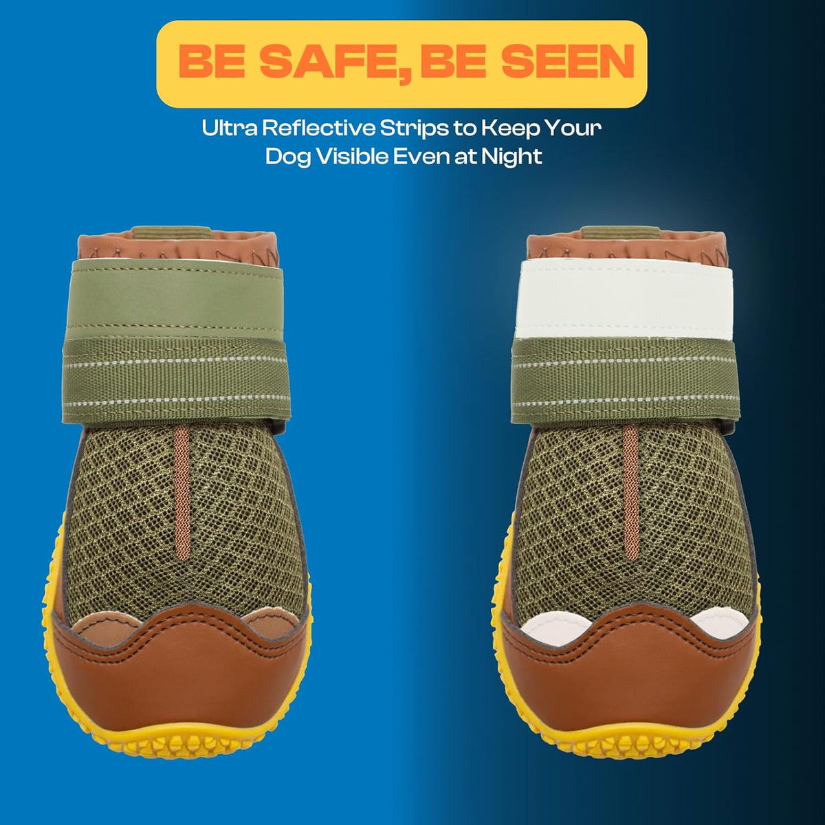 Dog Shoes for Large Dogs, Medium Dog Boots & Paw Protectors for Hardwood Floors, Outdoor Dog