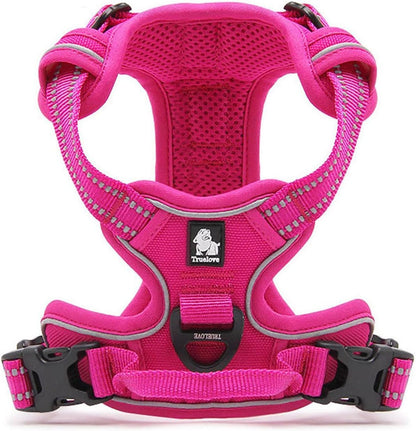 TRUE LOVE Adjustable No-Pull Dog Harness Reflective Pup Vest Harnesses Comfortable Control