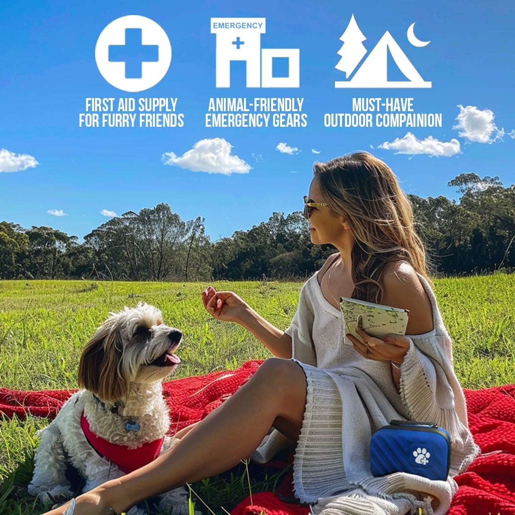 EVERLIT Pet Medic First Aid Kit | 95 Pcs Vet-Approved Medical, Outdoor & Emergency Supplies for