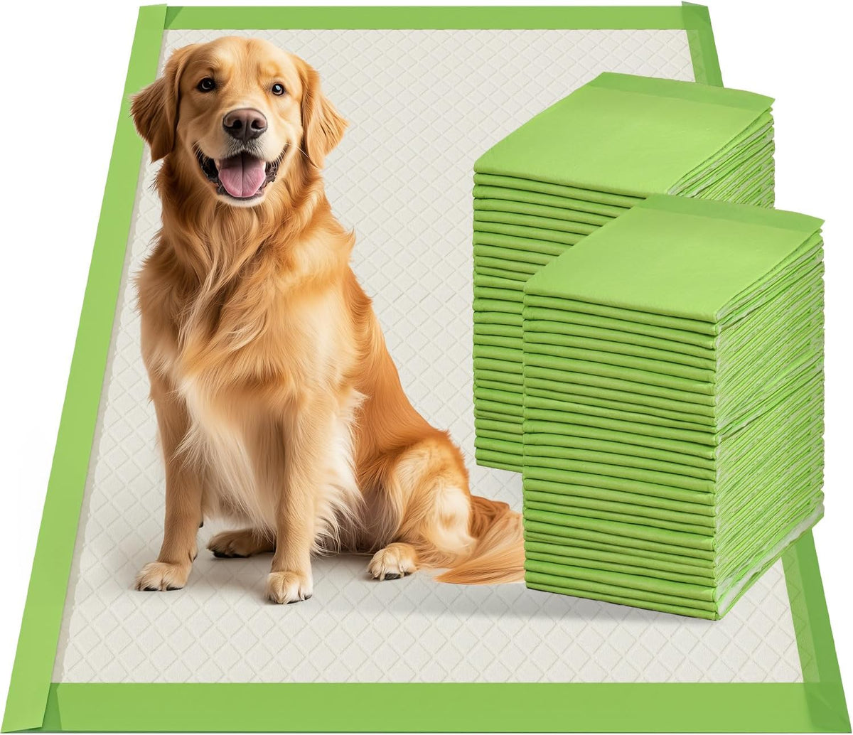 Gardner Pet Dog Pee Pads Extra Large 29"x47", XL Thicker ECO Green Disposable Puppy Training Pads