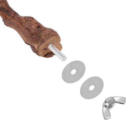2 pcs 9.8 inch Bird Perches Stand Natural Wood Bird Perches, Birdcage Wood Stand Tree Perches for