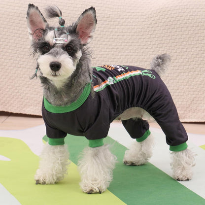 CuteBone Dog Pajamas St.Patrick's Day Puppy Onesies Small Dogs Soft Pjs Coat Cat Apparel Comfy Pet