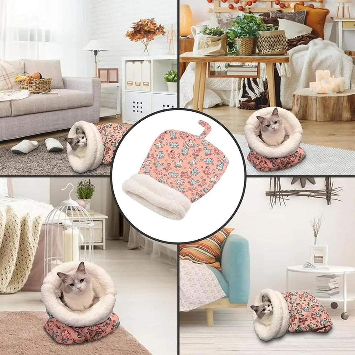 Cat Sleeping Bag,Cat Sleeping Bag for Indoor Cats,Cozy Pet Nest for Cats,Sleeping Bag for Cats,Soft