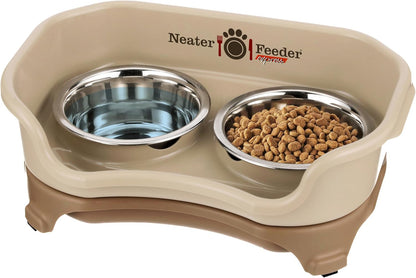 Neater Feeder Express Mess Proof Cat Bowls Elevated, No Spill Feeding Station, Stainless Steel