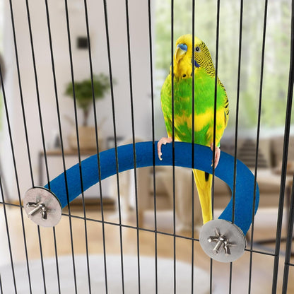 Rypet Parrot Perch Rough-surfaced - Quartz Sands Bird Cage Perches for Small Parakeets Cockatiels