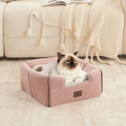 Cat Bed for Indoor Cats - Cat Cave Bed Cat House Cat Tent with Removable Washable Cushioned Pillow