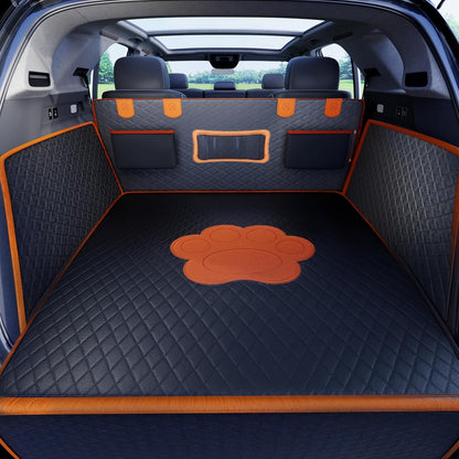 SUV Cargo Liner for Dogs, PU Leather Waterproof Pet Trunk Cargo Cover Dog Seat Mat for SUVs Sedans