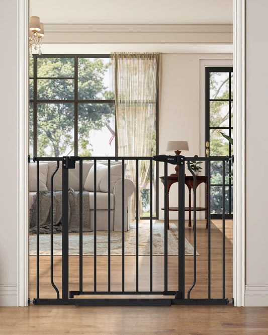 29"-40" Baby Gate for Stairs, Auto Close Stroller Friendly Dog Gate Indoor for Doorways, Pressure