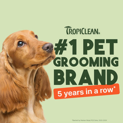 TropiClean Papaya & Coconut Luxury 2-in-1 Pet Wipes, 100ct - Wipes for Dogs & Cats - Gently Removes