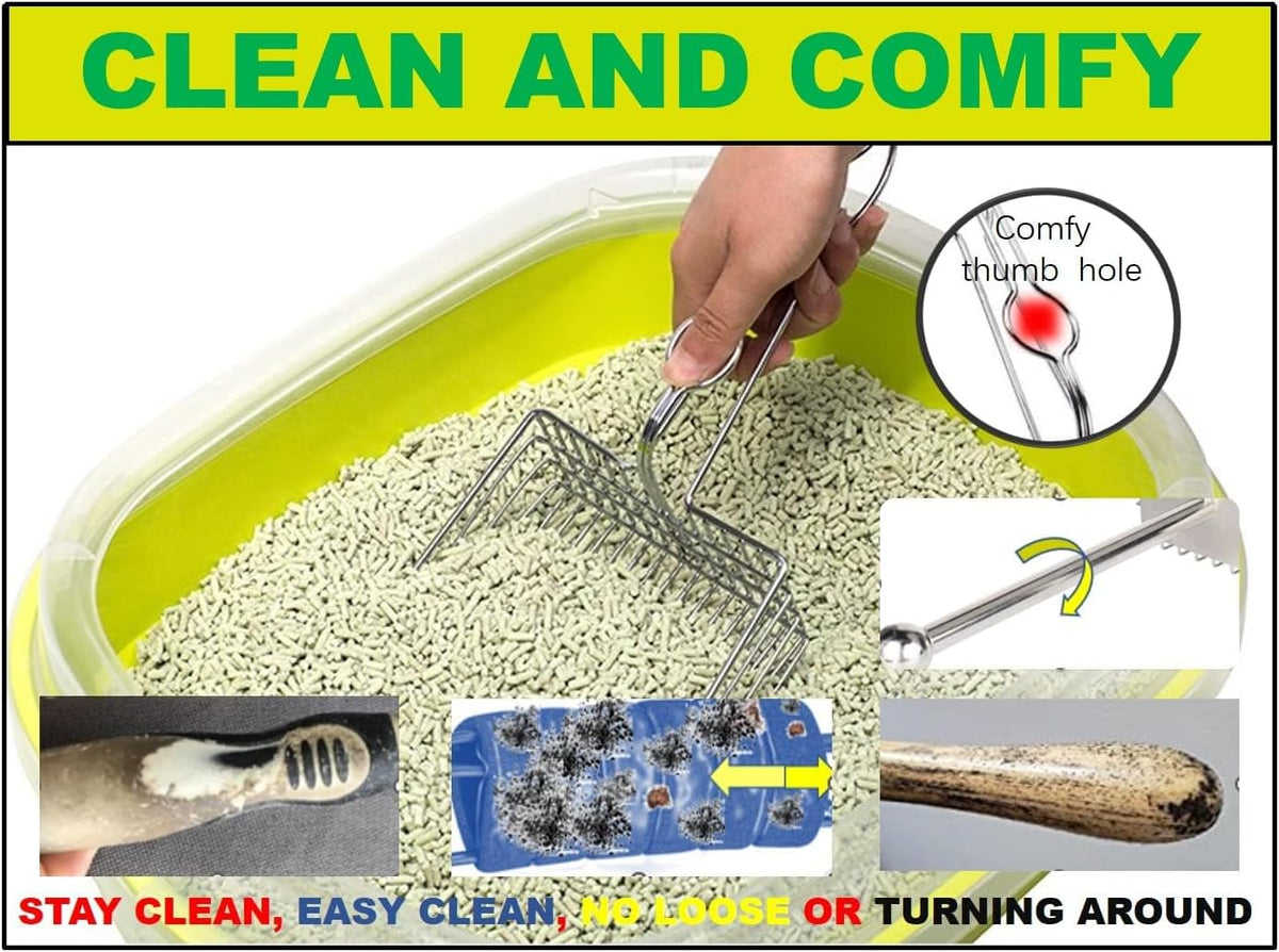 All Metal Litter Scoop, Solid Metal Sifter, Cat Litter Scoop Metal Jumbo, Cat Urine Scoop, Litter