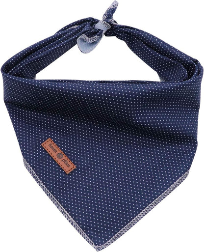 Lionet Paws Dog Bandana for Small Medium Large Dogs, Cat Kerchief Blue DOIT, Triangle Bibs Scarf