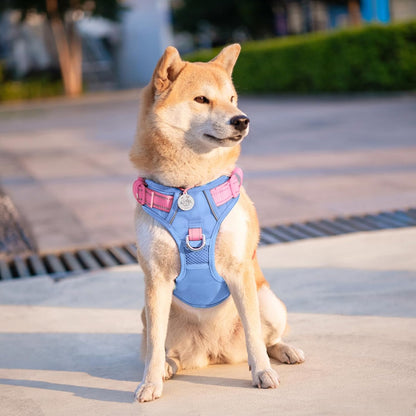 PHOEPET No Pull Dog Harness, Unique Colors Reflective Adjustable Dog Vest, with Soft Training