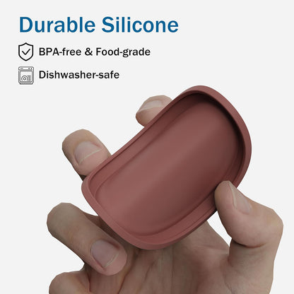 OHMO 2 Pack Pet Food Can Lids, (12.5-14oz) BPA Free Silicone Covers for Cat and Dog Food Cans