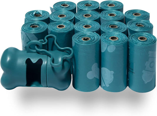 Best Pet Supplies Dog Poop Bags (240 Bags) for Waste Refuse Cleanup, Doggy Roll Replacements for