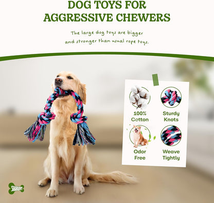 Dog Rope Toy for Large Dogs, Heavy Duty Chew Toys for Aggressive Chewers, Indestructible Durable