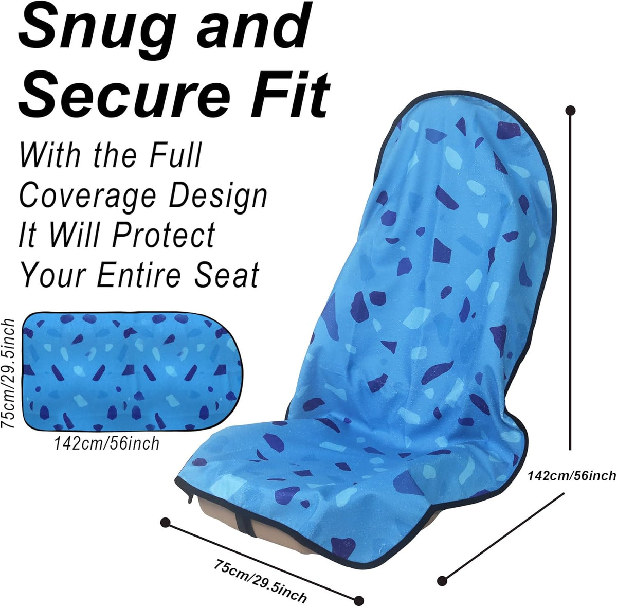 Car Seat Cover Protector Front Seats,for Gym Workout,Running,Swimming,Beach and Hiking,Waterproof