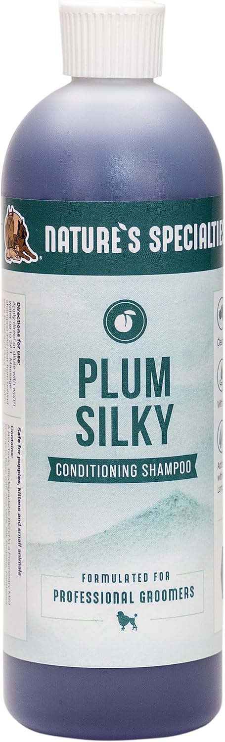 Nature's Specialties Plum Silky Ultra Concentrated Dog Shampoo Conditioner, Makes up to 3 Gallons