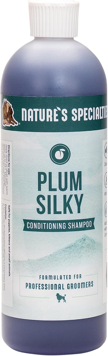 Nature's Specialties Plum Silky Ultra Concentrated Dog Shampoo Conditioner, Makes up to 3 Gallons