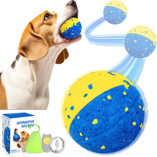 Dog Ball Smart Interactive Dog Toy with Remote Control,Automatic Moving,Bouncing and Rotating 3
