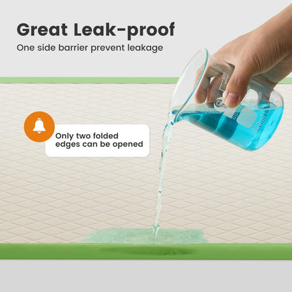 Dog Pee Pads Rugular 22"x22", Thicker ECO Green Small Disposable Puppy Training Pads Super