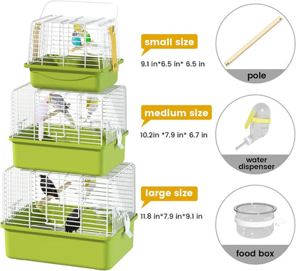 BAGHBPM Small Bird cage,Travel Cage for Birds and Small Animals, Parakeet cage,Bird Carrier Travel