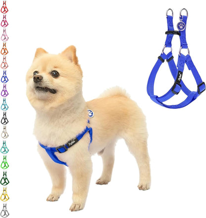 PUPTECK No Pull Dog Harness Soft Adjustable Basic Nylon Step in Puppy Vest Outdoor Walking with ID