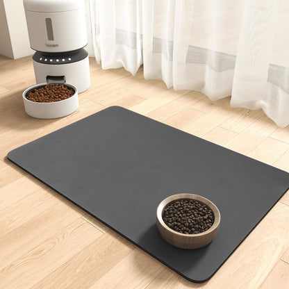 MontVoo-Absorbent Pet Feeding Mat-No Stains Pet Mat for Food and Water Bowl-Quick Dry Cat & Dog