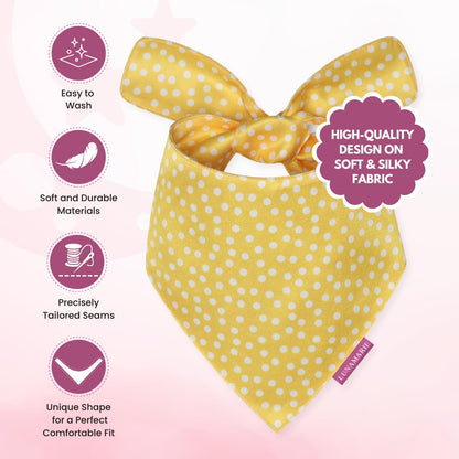 LunaMarie - Luxury Dog Bandanas - Puppy Bandanas Cat Accessories | Premium & Silky Fabric | 100%