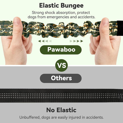 Pawaboo 2Pack Dog Seatbelt for Car, Dog Car Seat Belt Bungee, Dogs Tether with Buckle & Hook Latch