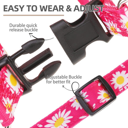 PUPTECK No Pull Dog Harness Soft Adjustable Basic Nylon Step in Puppy Vest Outdoor Walking with ID