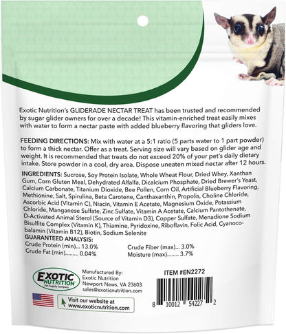 Gliderade Nectar - Vitamin-Enriched Healthy Nectar Supplement - Powdered Mix - Provides Necessary