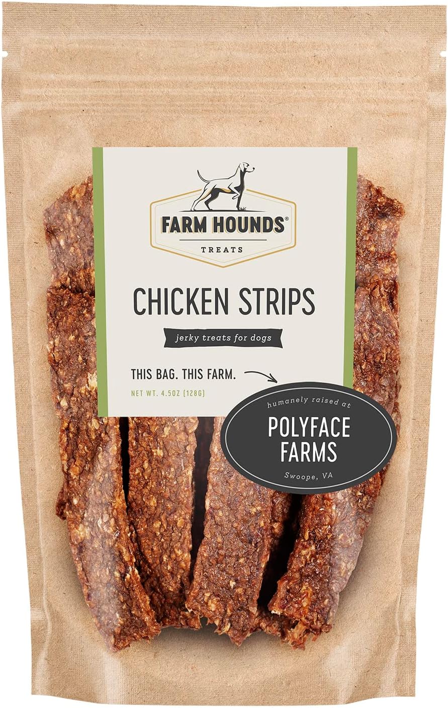 Farm Hounds - Chicken Strips - Premium Natural Jerky for Dogs - Made from 100% Humanely Raised