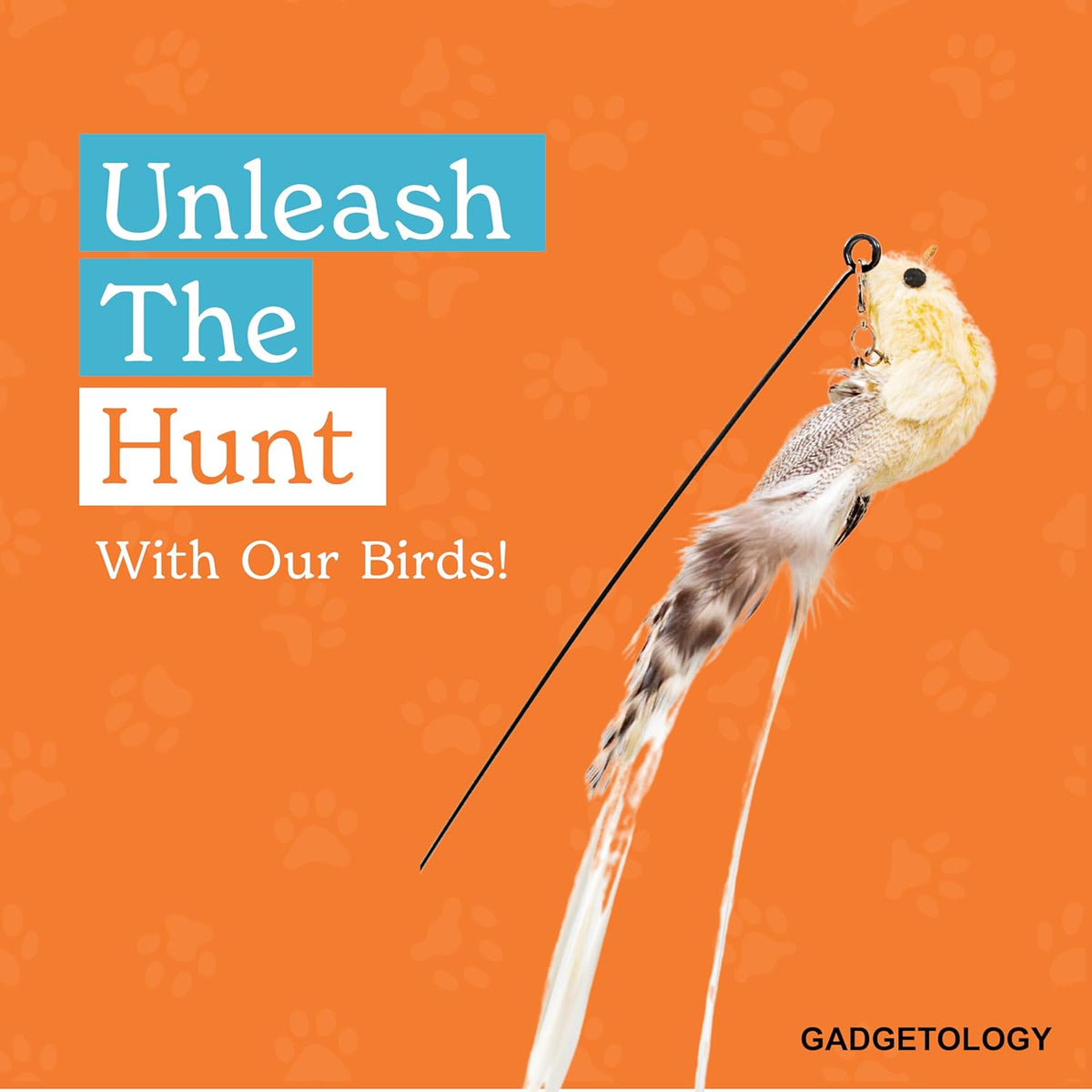 Interactive Bird Simulation Cat Toy Set for Bored Indoor Adult Cats Feather Toy Wand 5 Pcs Natural