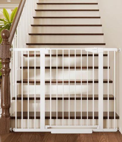 Cumbor 36" Extra Tall Baby Gate for Stairs, 29.7-48" Wide Dog Gates for Doorways, Auto Close Safety