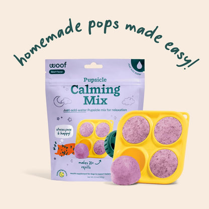 WOOF Dog Pupsicle Mix - Easy-to-Make DIY Pupsicle Refills - Tasty, Healthy Pupsicle Mix - Wholesome