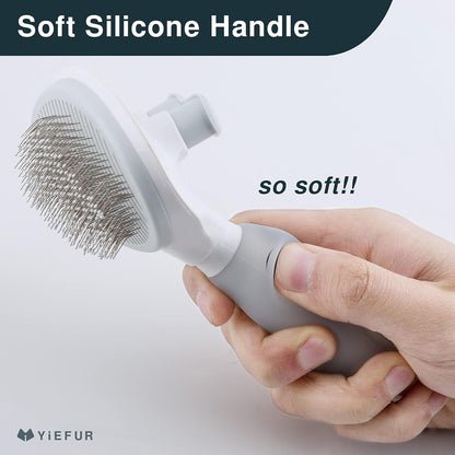 Cat Hair Brush,Cat Brush for Shedding,Soft Silicone Self Cleaning Brushes for Short and Long Haired