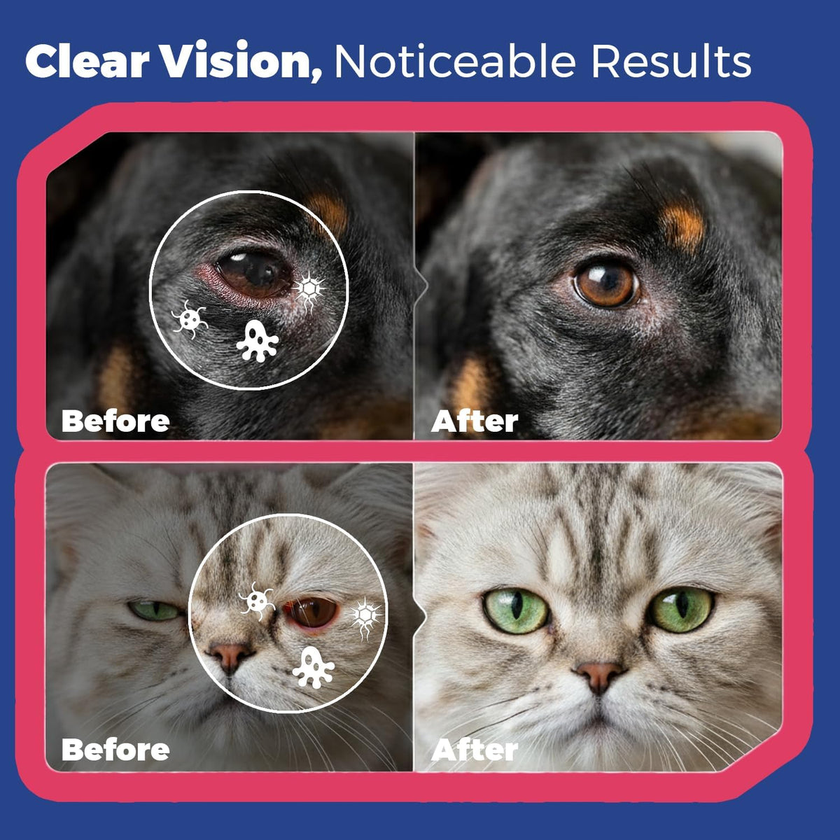 EYEMYCIN pet Eye Drops 1 fl oz Eye Drops for Dogs and Cats Vet-Recommended Dog Eye Infection