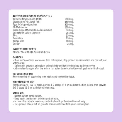 Formula 707 Joint 6in1 Equine Supplement 10 lb Bag – Support for Joint Integrity and Inflammatory