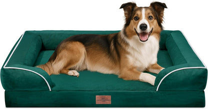 Comfort Expression Large Dog Beds Waterproof Orthopedic Foam Dog Sofa Beds Comfy Pet Bed with
