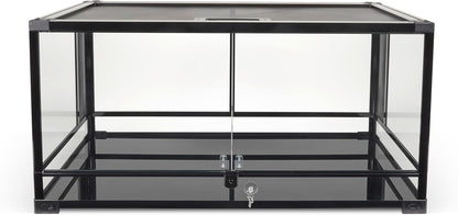 Zilla QuickBuild Reptile 40 Gallon Glass Terrarium Habitat with Swing Door For Geckos, Snakes