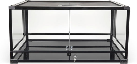 Zilla QuickBuild Reptile 40 Gallon Glass Terrarium Habitat with Swing Door For Geckos, Snakes