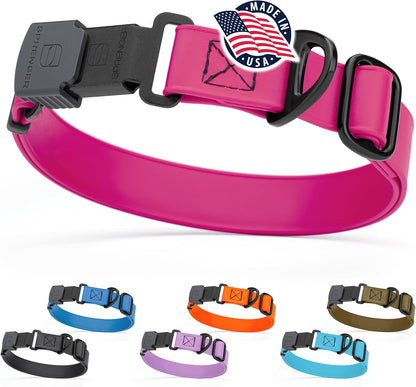 Dogline Biothane Waterproof Dog Collar with Herm Sprenger Stainless Steel Quick Release Buckle