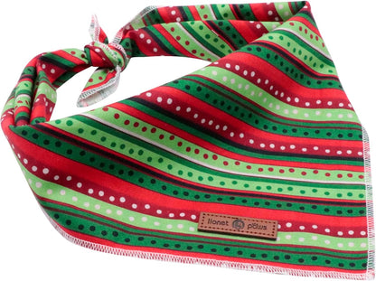 lionet paws Christmas Dog Bandana,Fabric Dogs Kerchief for Small Medium Large Dogs,Dog Cotton