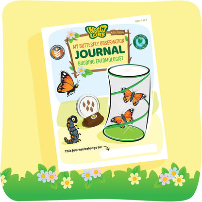 Insect Lore Butterfly Garden Kit with Live Caterpillars – Grow 10 Painted Lady Butterflies | STEM