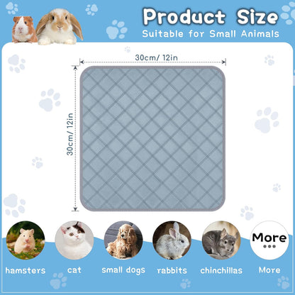 6 Packs Washable Guinea Pig Cage Liners, Waterproof Guinea Pig Pee Pads Reusable Absorbent Bedding