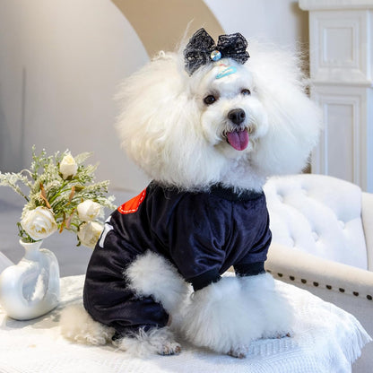 CuteBone Dog Halloween Pajamas Puppy Onesies Small Dogs Soft Pjs Coat Cat Apparel Comfy Pet