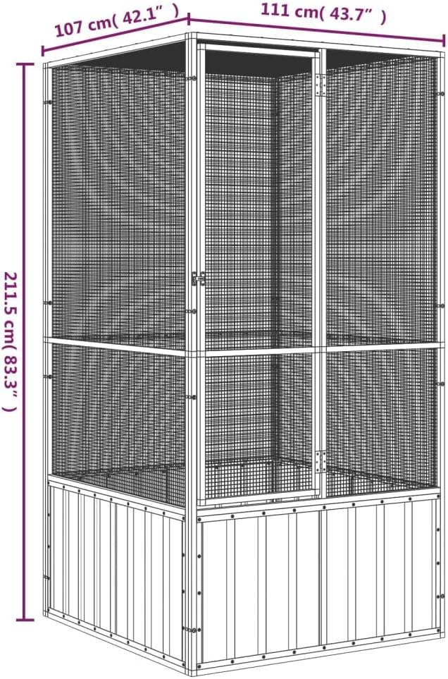 Steel Bird Cage, Large Flight King Bird Cage for Cockatiels African Grey Quaker Amazon Sun